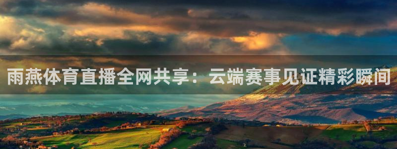 雨燕体育直播全网共享：云端赛事见证精彩瞬间