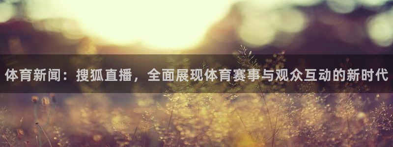 体育新闻：搜狐直播，全面展现体育赛事与观众互动的新时代